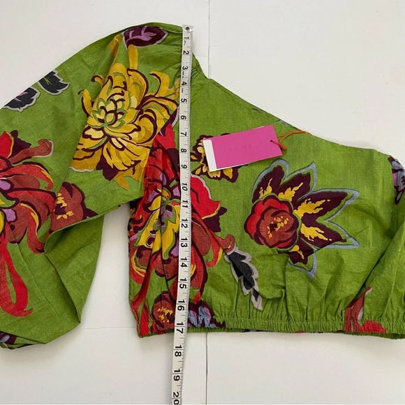 NWT RHODE Floral One Shoulder Crop Top Size 6 - Picture 7 of 11